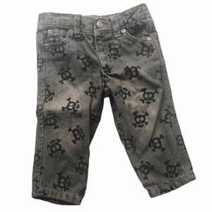 Skull Skeleton 12 Month Grey Wash Jeans